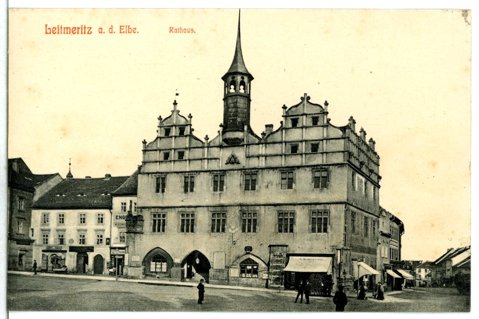 12924-Leitmeritz-1911-Rathaus-Brück & Sohn Kunstverlag