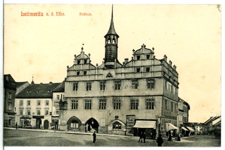 12924-Leitmeritz-1911-Rathaus-Brück & Sohn Kunstverlag