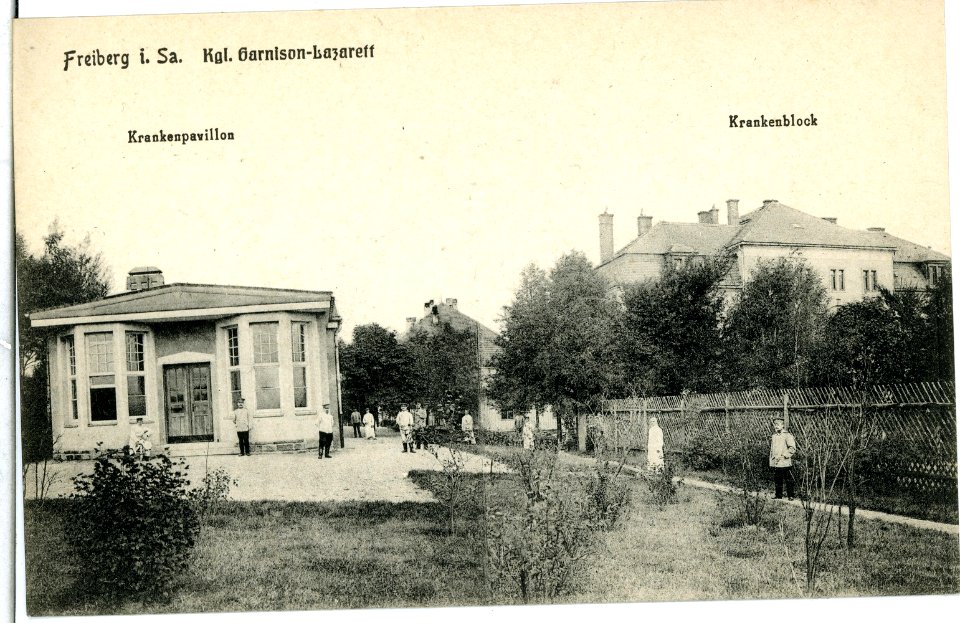14055-Freiberg-1912-Garnison - Lazarett-Brück & Sohn Kunstverlag