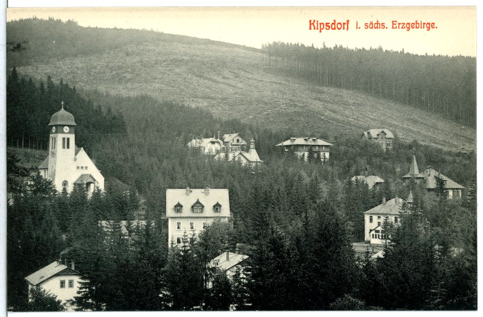 12946-Kipsdorf-1911-Blick auf Kipsdorf-Brück & Sohn Kunstverlag