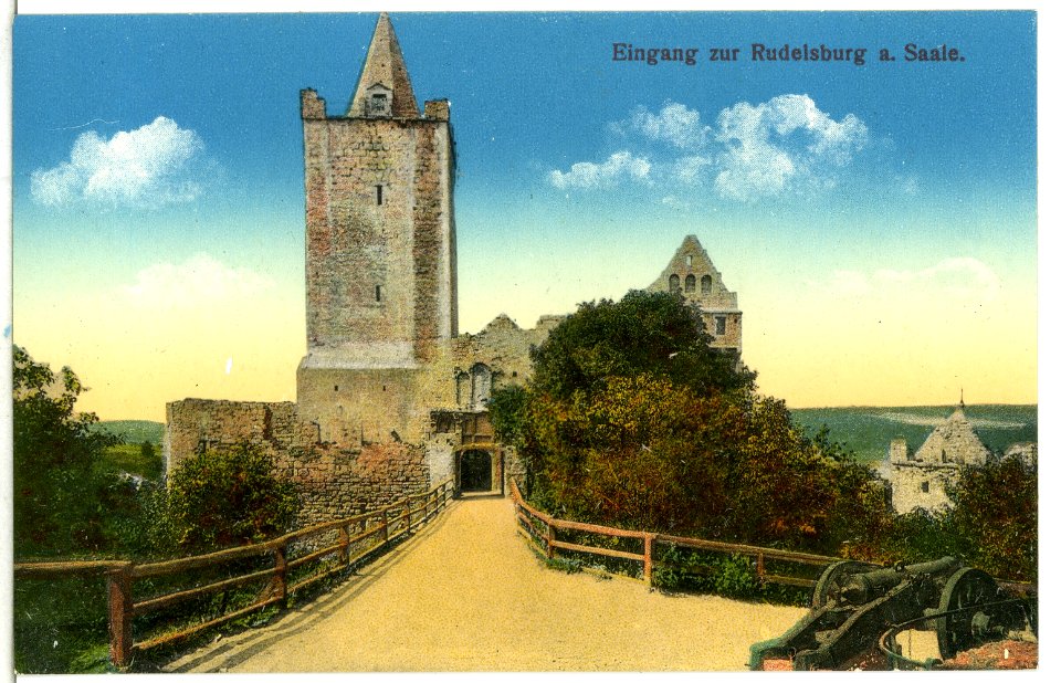 14083-Rudelsburg-1912-Eingang zur Rudelsburg-Brück & Sohn Kunstverlag
