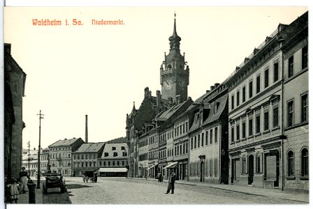 12932-Waldheim-1911-Niedermarkt-Brück & Sohn Kunstverlag