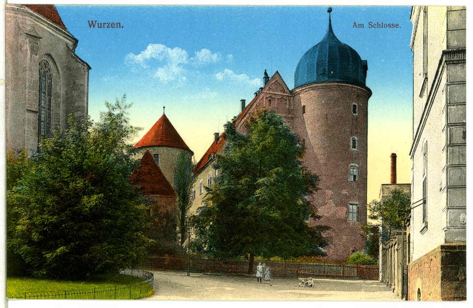 14154-Wurzen-1912-Am Schloß-Brück & Sohn Kunstverlag