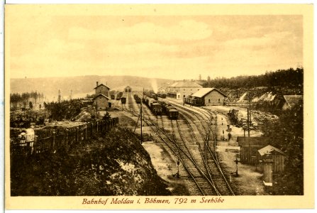 14135-Moldau-1912-Bahnhof-Brück & Sohn Kunstverlag