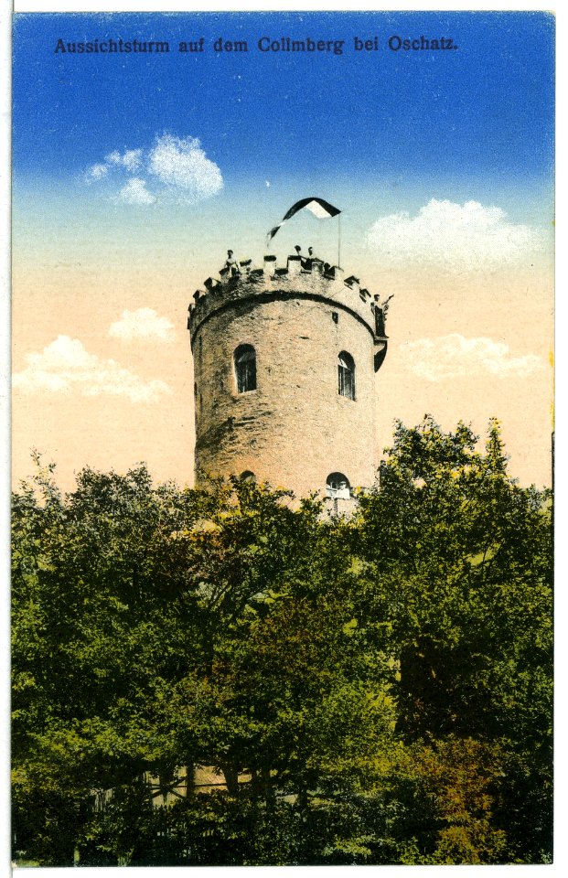 12954-Collmberg-1911-bei Oschatz, Aussichtsturm-Brück & Sohn Kunstverlag