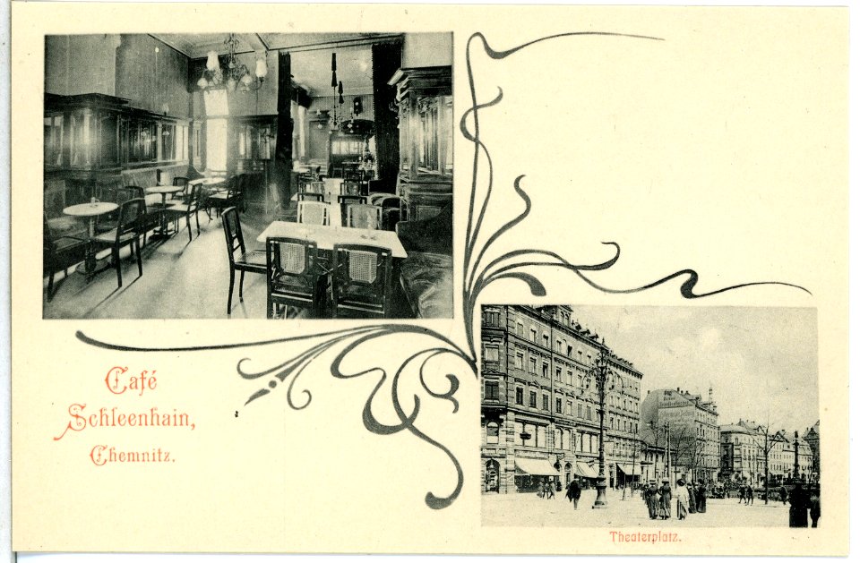13745-Chemnitz-1912-Cafe Schleenhain-Brück & Sohn Kunstverlag