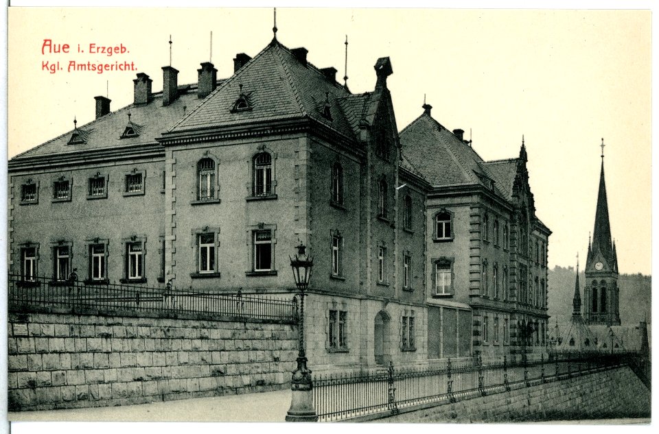 13044-Aue-1911-Königliches Amtsgericht-Brück & Sohn Kunstverlag