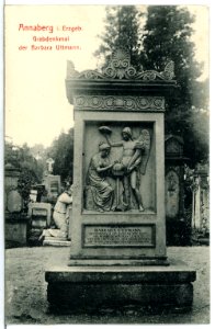 12996-Annaberg-1911-Grabdenkmal der Babara Uttmann-Brück & Sohn Kunstverlag