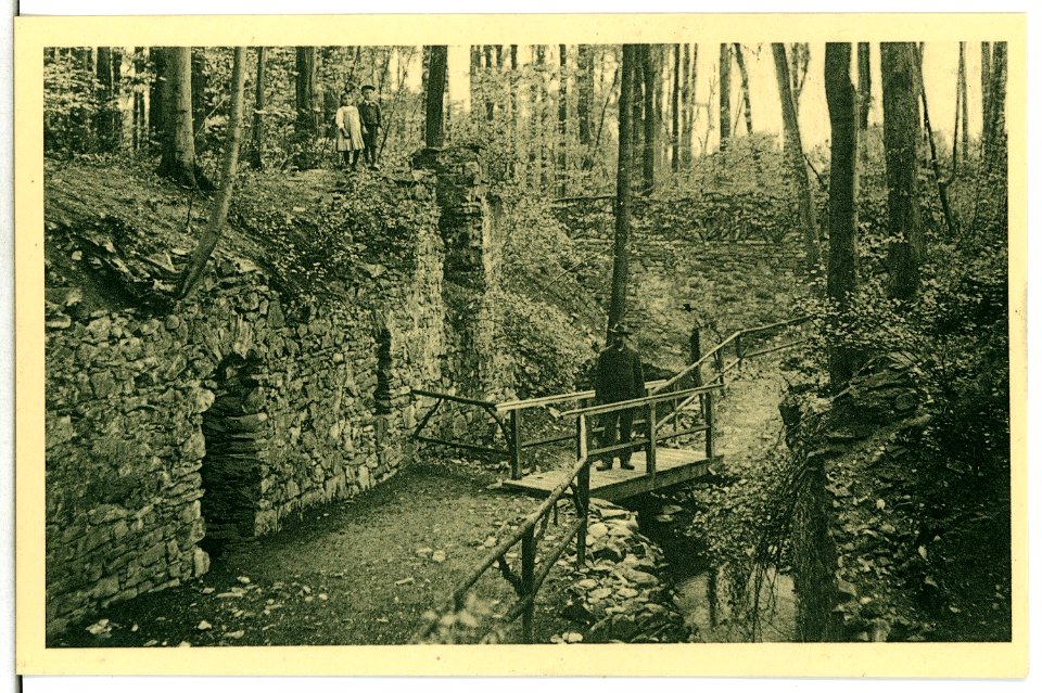 13228-Altzella-1911-Wandelgang am Klosterbach-Brück & Sohn Kunstverlag