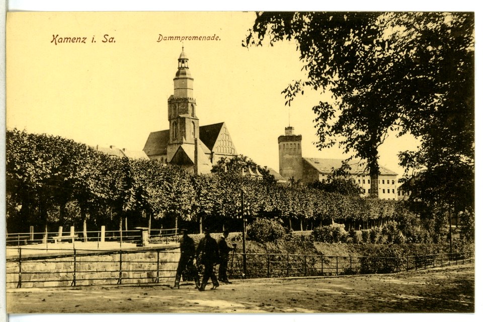 12549-Kamenz-1911-Dammpromenade-Brück & Sohn Kunstverlag