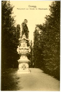 14379-Ossegg-1912-Monument zur Sünde im Klosterpark-Brück & Sohn Kunstverlag