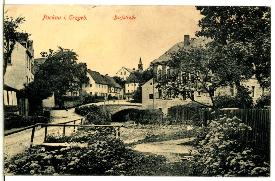 13410-Pockau-1911-Dorfstraße-Brück & Sohn Kunstverlag