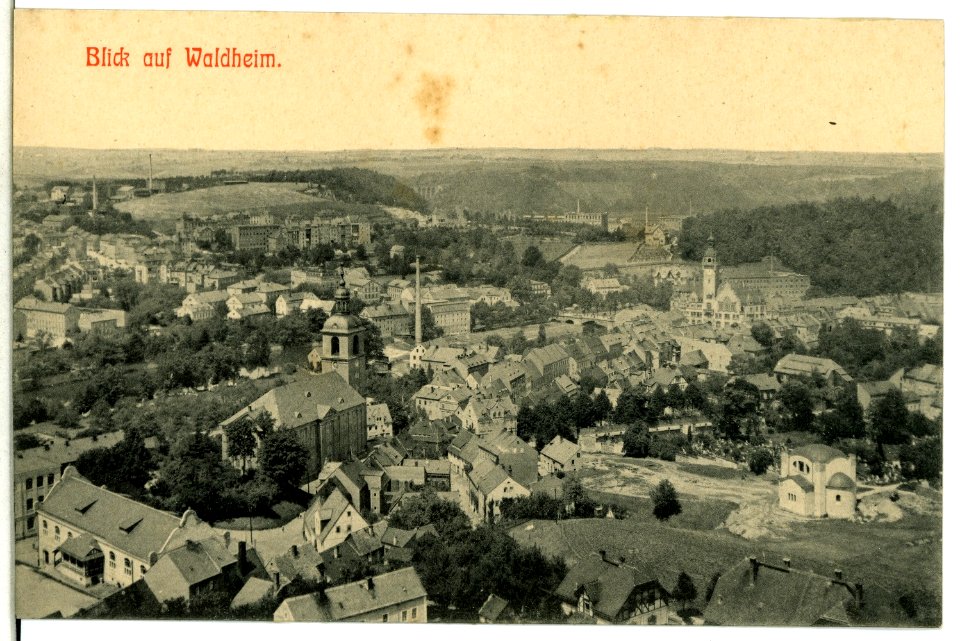 12795-Waldheim-1911-Blick auf Waldheim-Brück & Sohn Kunstverlag