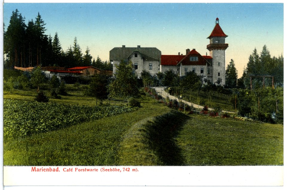 12833-Marienbad-1911-Cafe Forstwarte-Brück & Sohn Kunstverlag