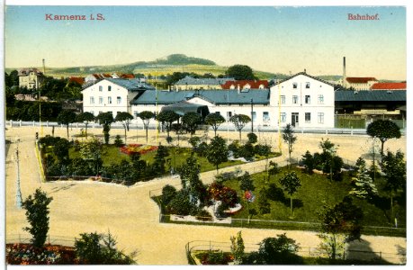 13189-Kamenz-1911-Bahnhof-Brück & Sohn Kunstverlag