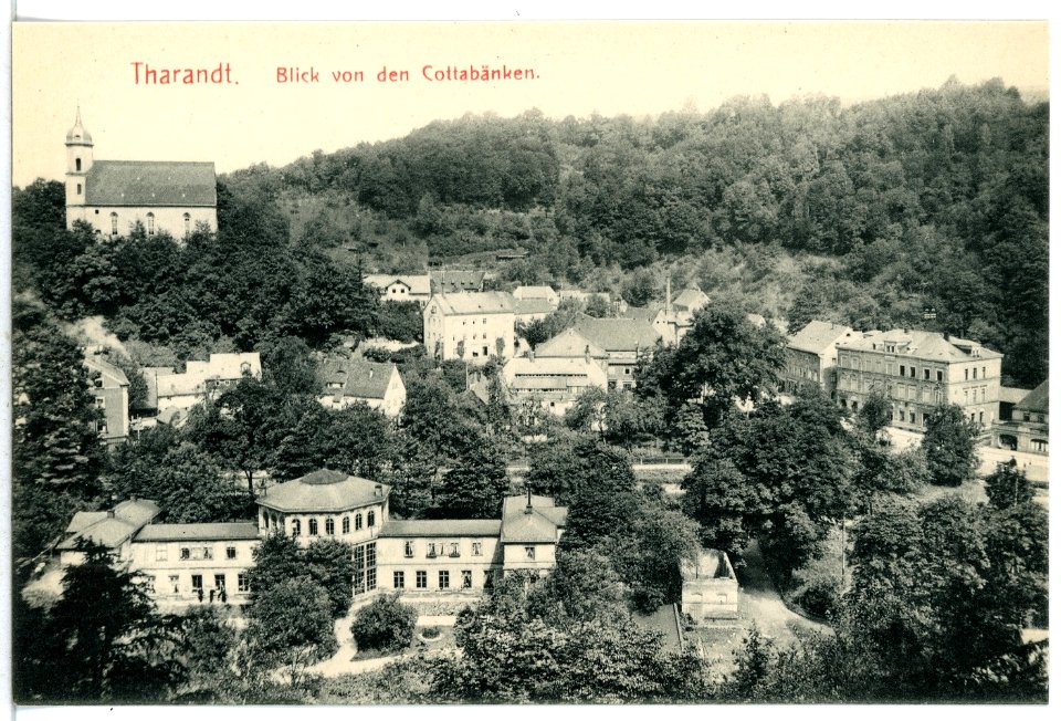 12884-Tharandt-1911-Blick von den Cottabänken-Brück & Sohn Kunstverlag