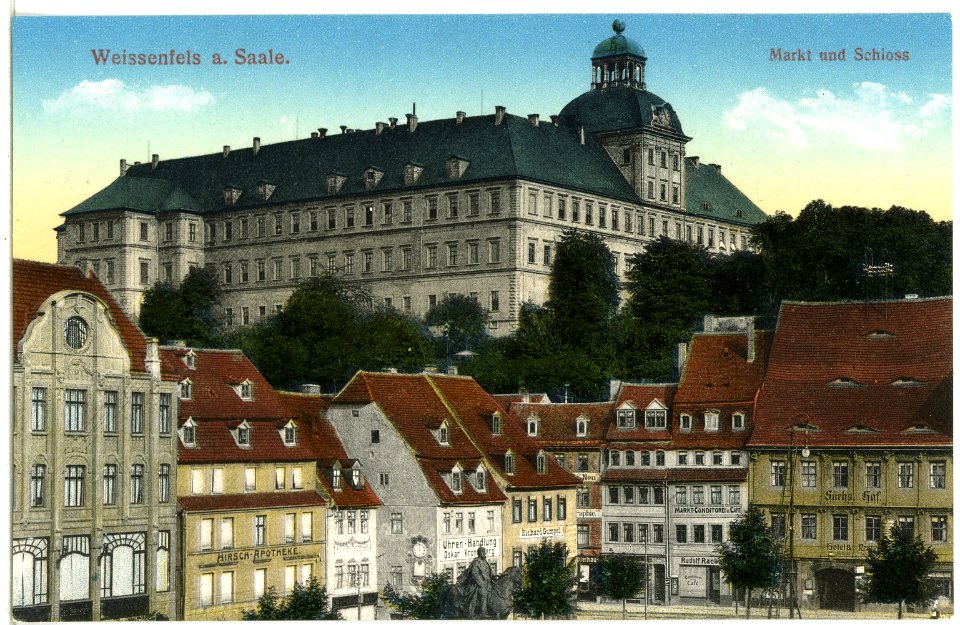 14087-Weißenfels-1912-Markt und Schloß-Brück & Sohn Kunstverlag