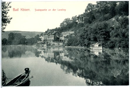 13938-Bad Kösen-1912-Saalepartie nach der Loreley-Brück & Sohn Kunstverlag