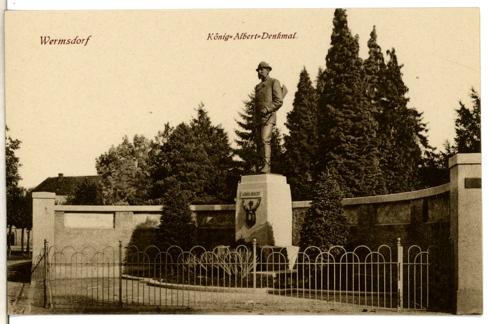 13021-Wermsdorf-1911-König Albert-Denkmal in Wermsdorf-Brück & Sohn Kunstverlag