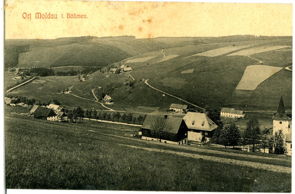13724-Moldau-1912-Blick auf Moldau-Brück & Sohn Kunstverlag