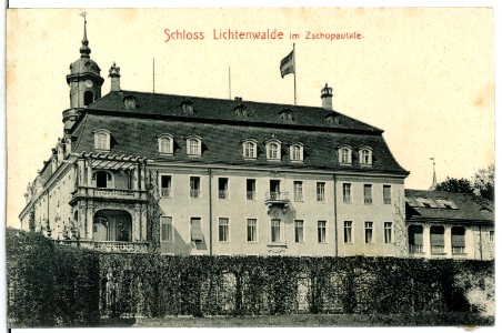 13052-Lichtenwalde-1911-Schloß Lichtenwalde im Zschopautale-Brück & Sohn Kunstverlag