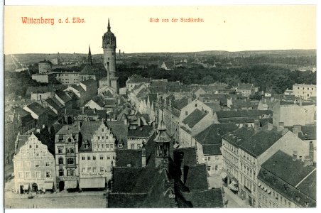 12889-Wittenberg-1911-Blick von der Stadtkirche-Brück & Sohn Kunstverlag