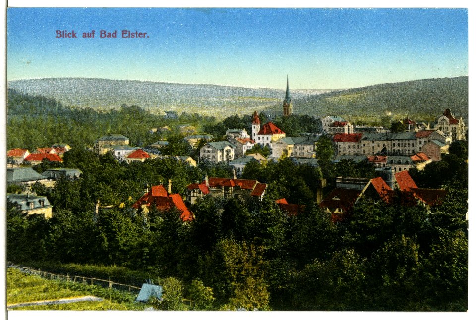 13026-Bad Elster-1911-Blick auf Bad Elster-Brück & Sohn Kunstverlag