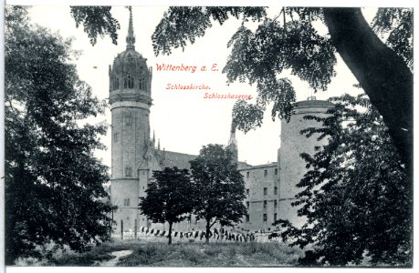 12850-Wittenberg-1911-Schloßkirche-Brück & Sohn Kunstverlag