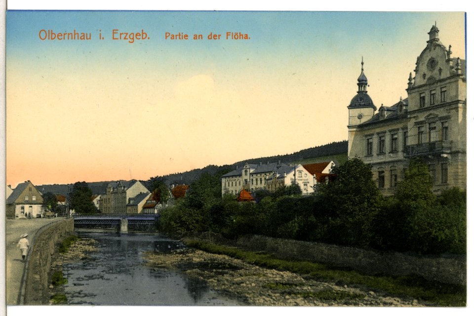 13306-Olbernhau-1911-an der Flöha-Brück & Sohn Kunstverlag