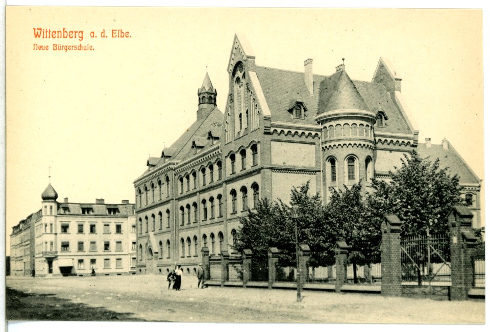 12849-Wittenberg-1911-Neue Bürgerschule-Brück & Sohn Kunstverlag