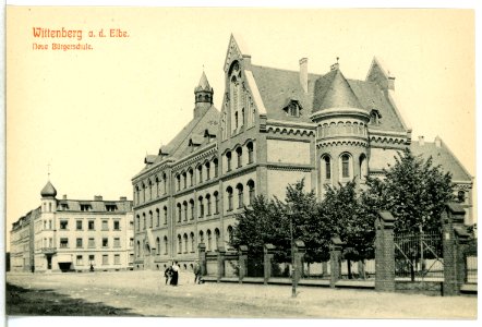 12849-Wittenberg-1911-Neue Bürgerschule-Brück & Sohn Kunstverlag