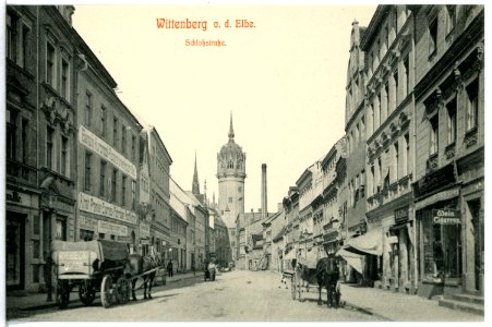 12847-Wittenberg-1911-Schloßstraße-Brück & Sohn Kunstverlag
