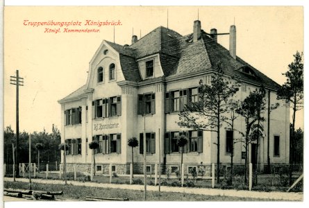 12993-Königsbrück-1911-Truppenübungsplatz, Kommandantur-Brück & Sohn Kunstverlag