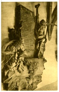 12596-Meißen-1911-Grabmal in den Kreuzgängen des Franziskaner-Klosters-Brück & Sohn Kunstverlag