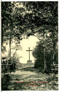 13049-Zschopautal-1911-Körnerkreuz auf dem Harrasfelsen-Brück & Sohn Kunstverlag