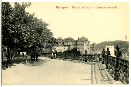 12487-Budapest-1911-Bastei Promenade-Brück & Sohn Kunstverlag photo