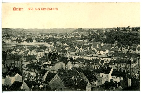 12509-Meißen-1911-Blick auf Meißen vom Frauenkirchenturm-Brück & Sohn Kunstverlag