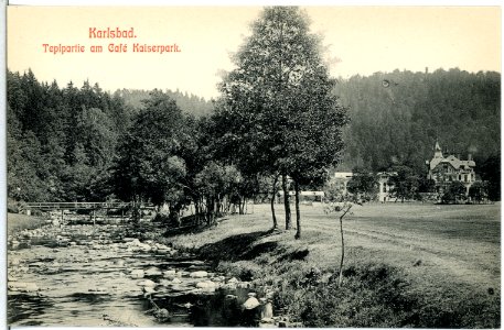 13762-Karlsbad-1912-Tepl am Cafe Kaiserpark-Brück & Sohn Kunstverlag