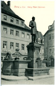 12968-Pirna-1911-König-Albert-Denkmal-Brück & Sohn Kunstverlag