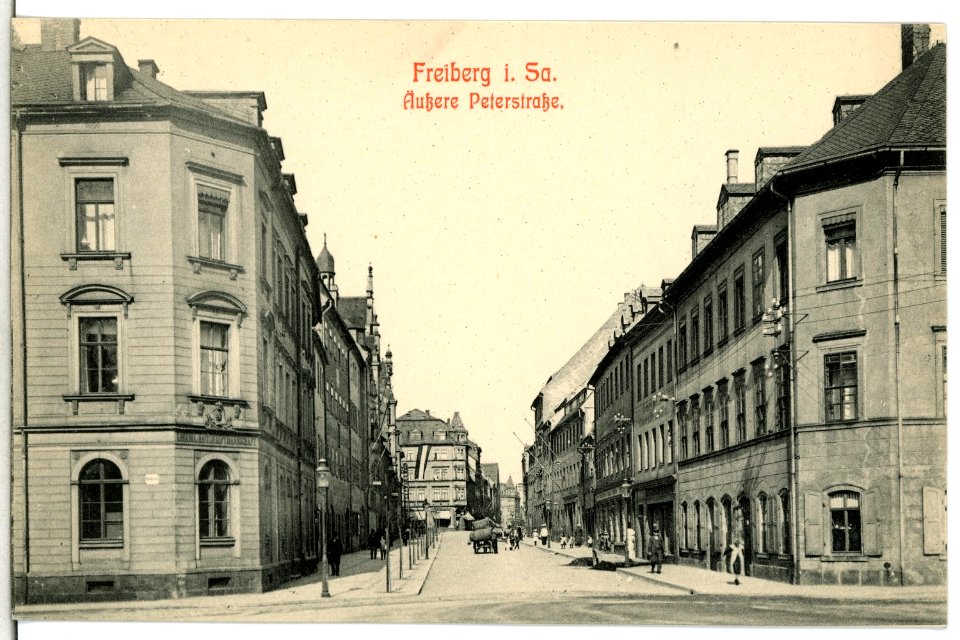 13120-Freiberg-1911-Äußere Peterstraße-Brück & Sohn Kunstverlag