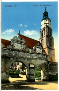 13190-Kamenz-1911-Hauptkirche Portal-Brück & Sohn Kunstverlag