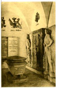 12594-Meißen-1911-Grabmal in den Kreuzgängen des Franziskaner-Klosters-Brück & Sohn Kunstverlag