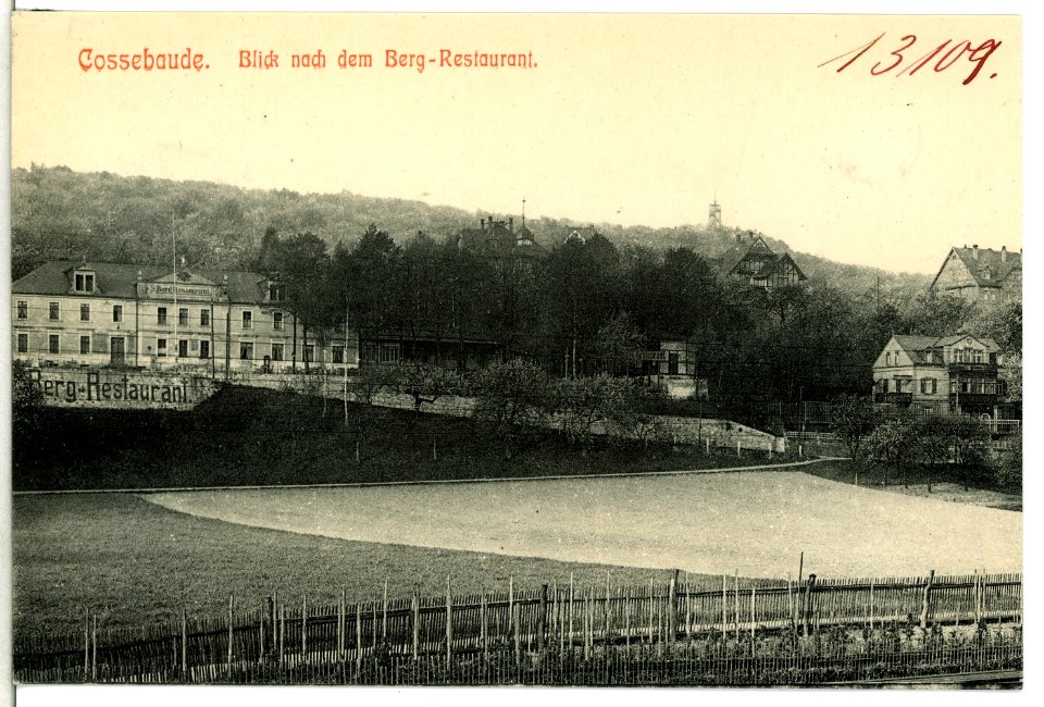 13109-Cossebaude-1911-Blick nach dem Bergrestaurant-Brück & Sohn Kunstverlag