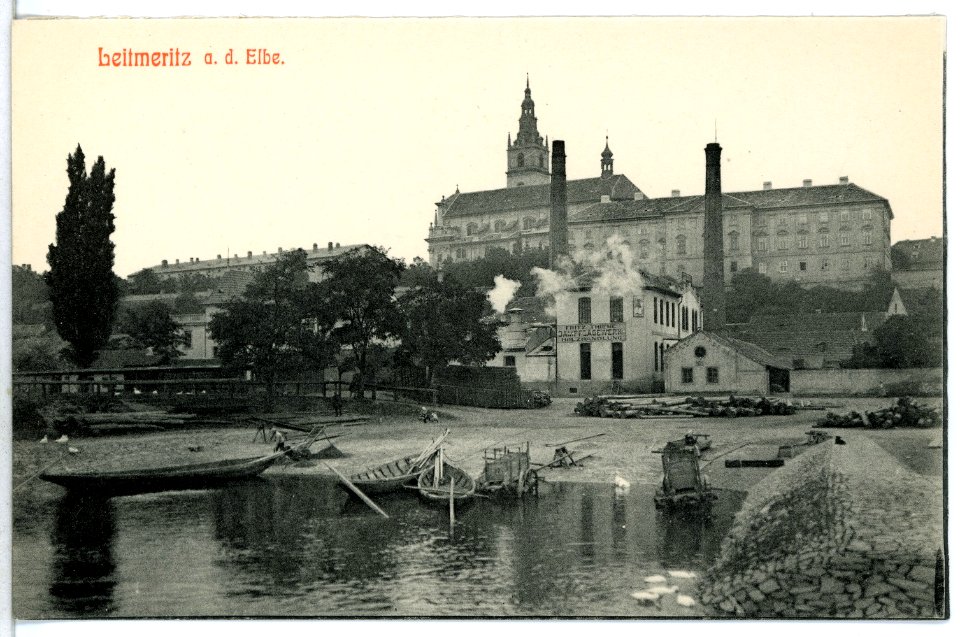 12929-Leitmeritz-1911-Blick auf Leitmeritz-Brück & Sohn Kunstverlag
