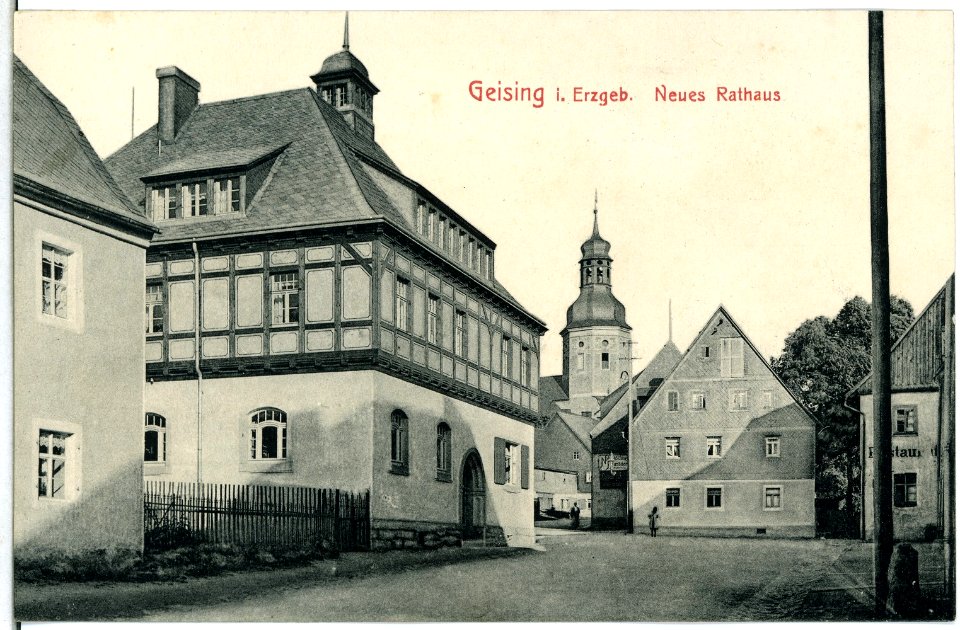 13848-Geising-1912-Rathaus-Brück & Sohn Kunstverlag