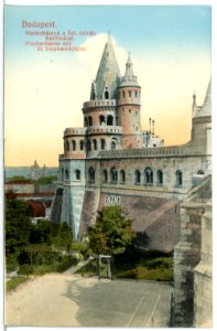 12488-Budapest-1911-Fischerbastei mit St. Stephanskirche-Brück & Sohn Kunstverlag