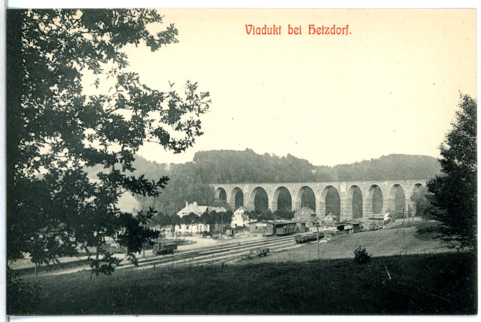 14044-Hetzdorf (Flöhatal)-1912-Viadukt-Brück & Sohn Kunstverlag