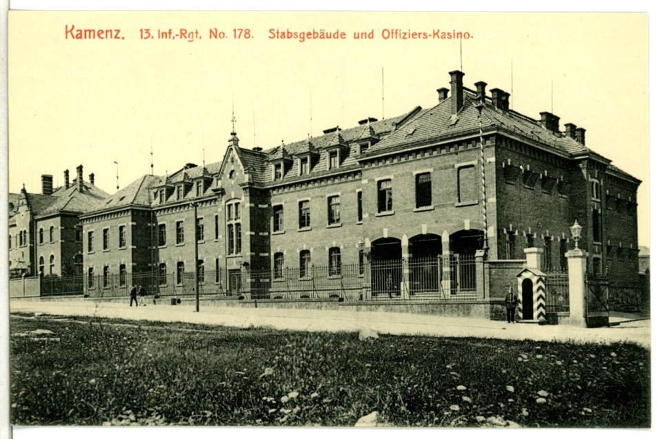 12528-Kamenz-1911-Stabsgebäude und Offizierskasino-Brück & Sohn Kunstverlag