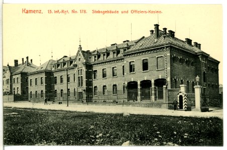 12528-Kamenz-1911-Stabsgebäude und Offizierskasino-Brück & Sohn Kunstverlag