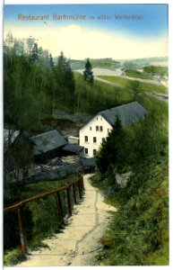 13128-Barthmühle-1911-Restaurant Barthmühle im Wilden Weißeritztal-Brück & Sohn Kunstverlag